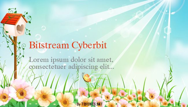 Bitstream Cyberbit example